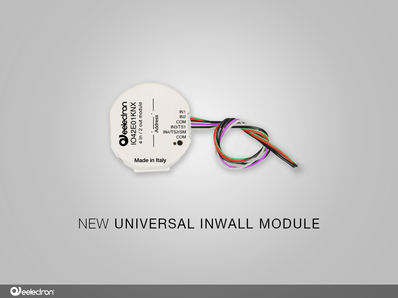 New KNX universal inwall module 4 IN / 2 OUT